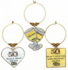 50th anniversary golden anniversary charms